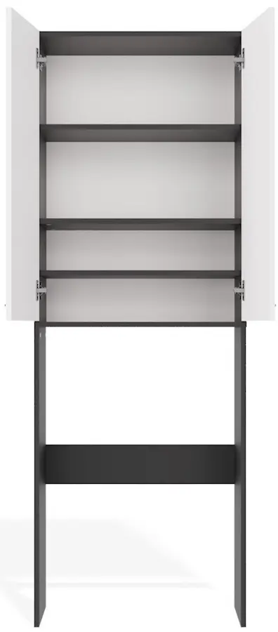 Dulap pentru mașina de spălat TopEshop Pola DD (Anthracite/White) - 5
