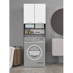 Шкаф для стиральной машины TopEshop Pola DK (Anthracite/White)