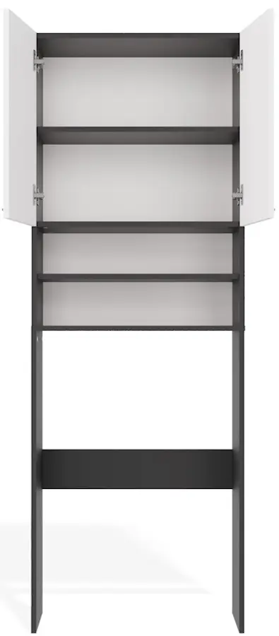 Dulap pentru mașina de spălat TopEshop Pola DK (Anthracite/White) - 4