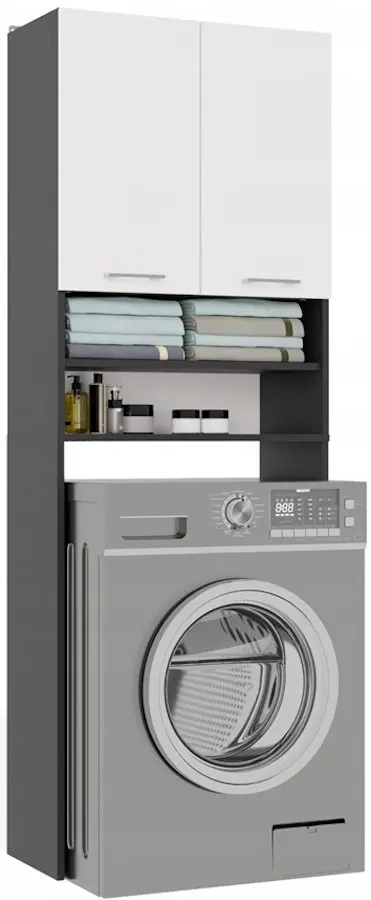 Dulap pentru mașina de spălat TopEshop Pola DK (Anthracite/White) - 5