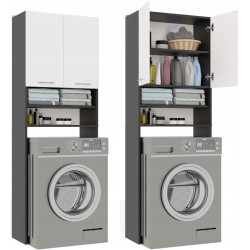 Dulap pentru mașina de spălat TopEshop Pola DK (Anthracite/White) Thumb