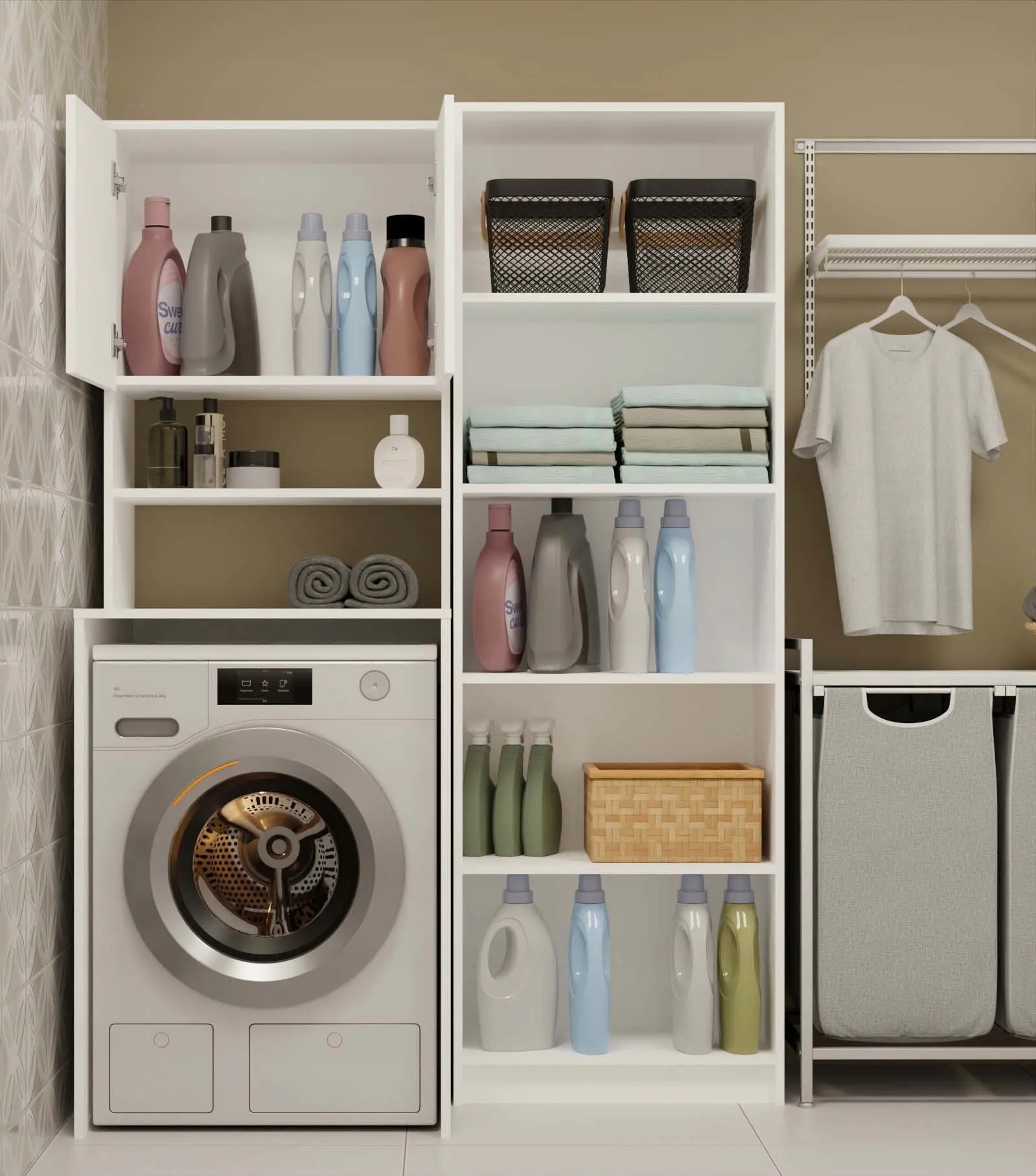 Шкаф для стиральной машины TopEshop Pola Multi (White) - 2