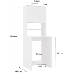 Шкаф для стиральной машины TopEshop Pola Multi (White) Thumb