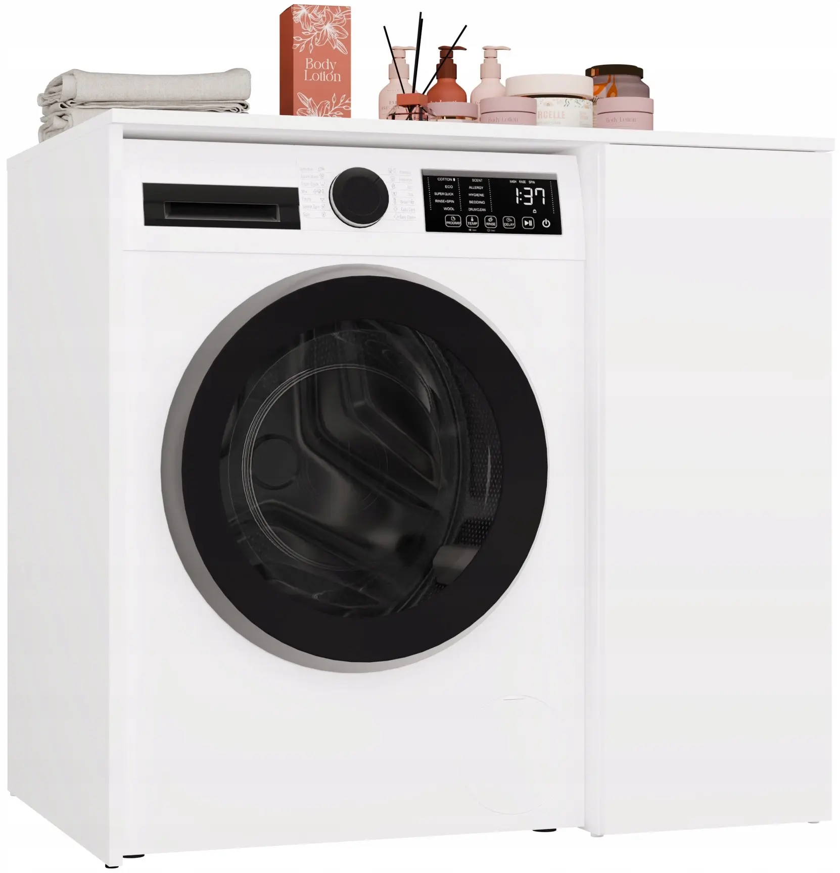 Dulap pentru mașina de spălat TopEshop Pola NP 1D (White) - 3