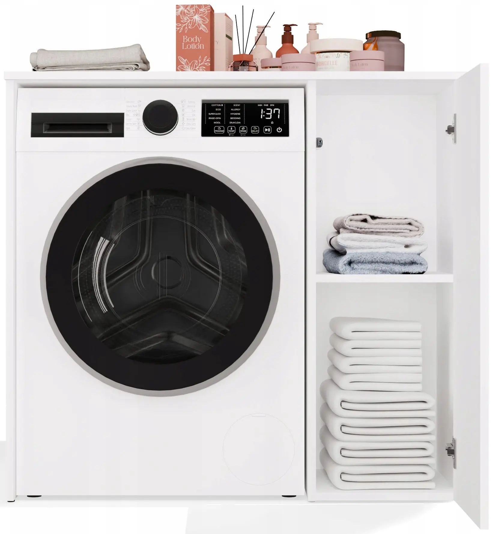 Dulap pentru mașina de spălat TopEshop Pola NP 1D (White) - 4