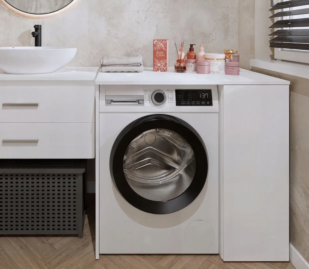 Dulap pentru mașina de spălat TopEshop Pola NP 1D (White)