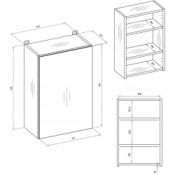 Шкаф с зеркалом TopEshop Pola 1DL (Cashmere) Thumb