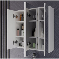 Dulap cu oglinda TopEshop Pola 3L (White) Thumb