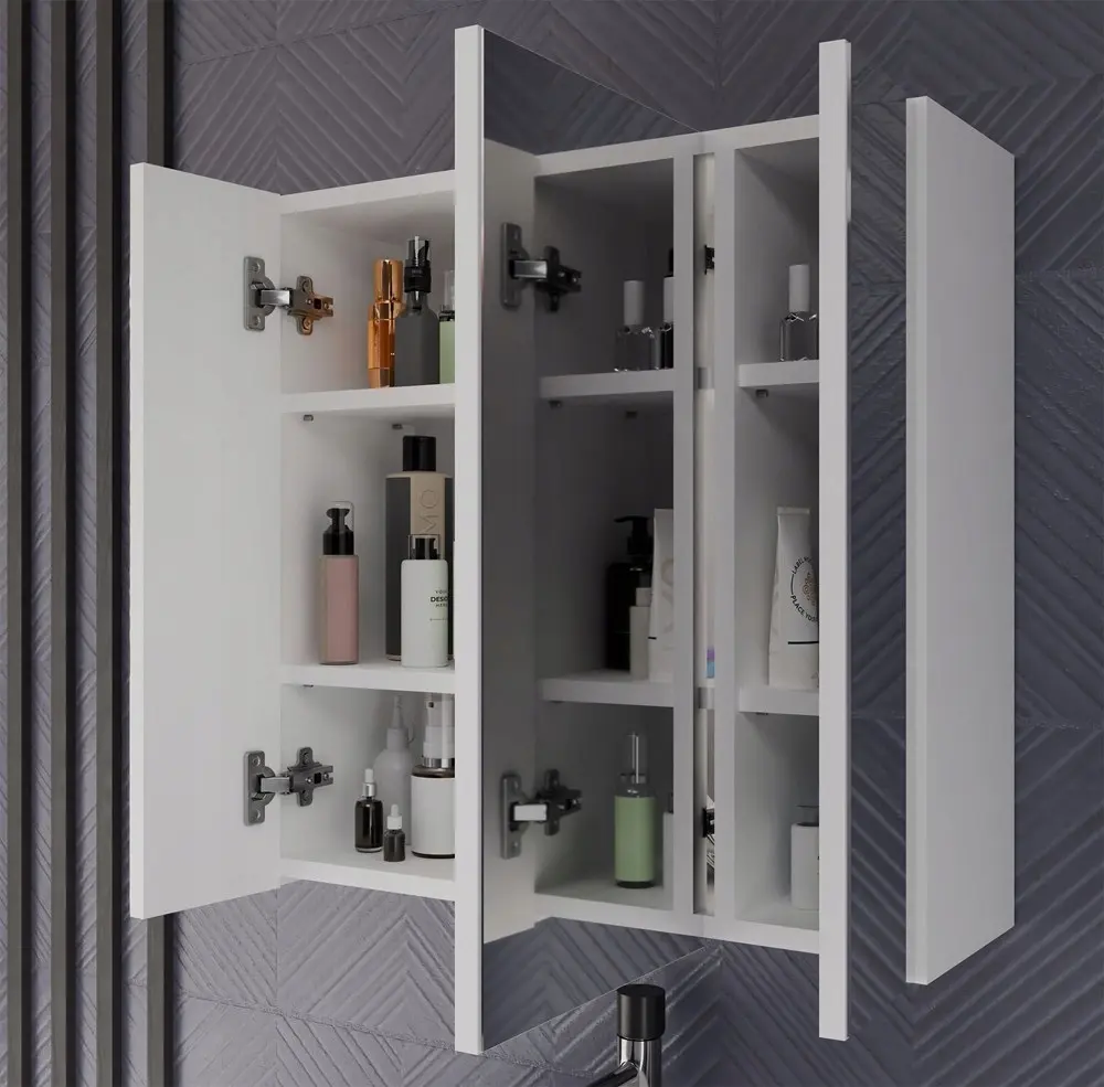 Dulap cu oglinda TopEshop Pola 3L (White) - 7