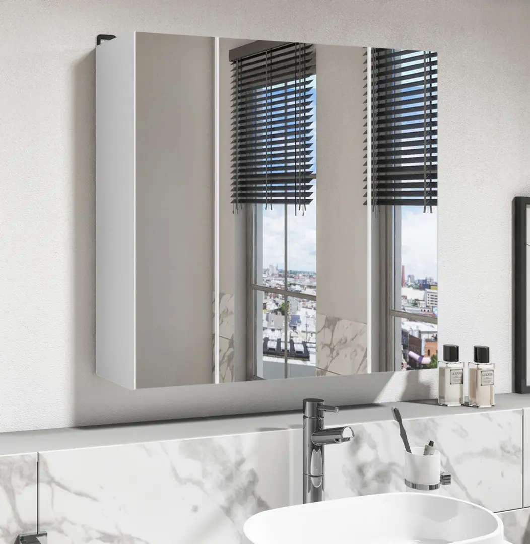 Dulap cu oglinda TopEshop Pola 3L (White)