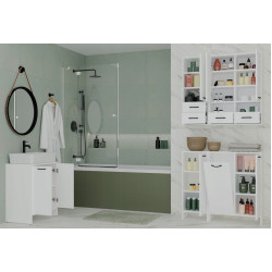 Шкафчик подвесной TopEshop Nina W1D2S (White) Thumb