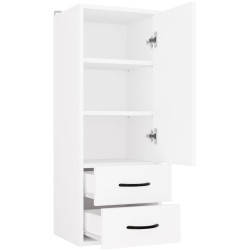 Шкафчик подвесной TopEshop Nina W1D2S (White) Thumb