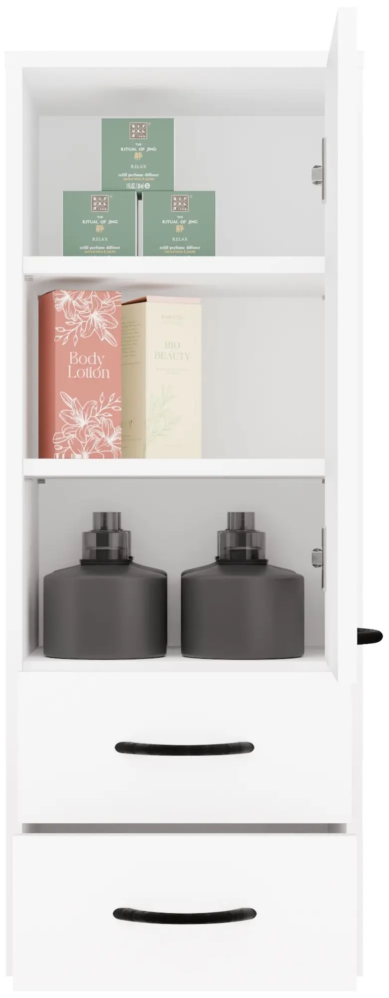 Шкафчик подвесной TopEshop Nina W1D2S (White) - 7