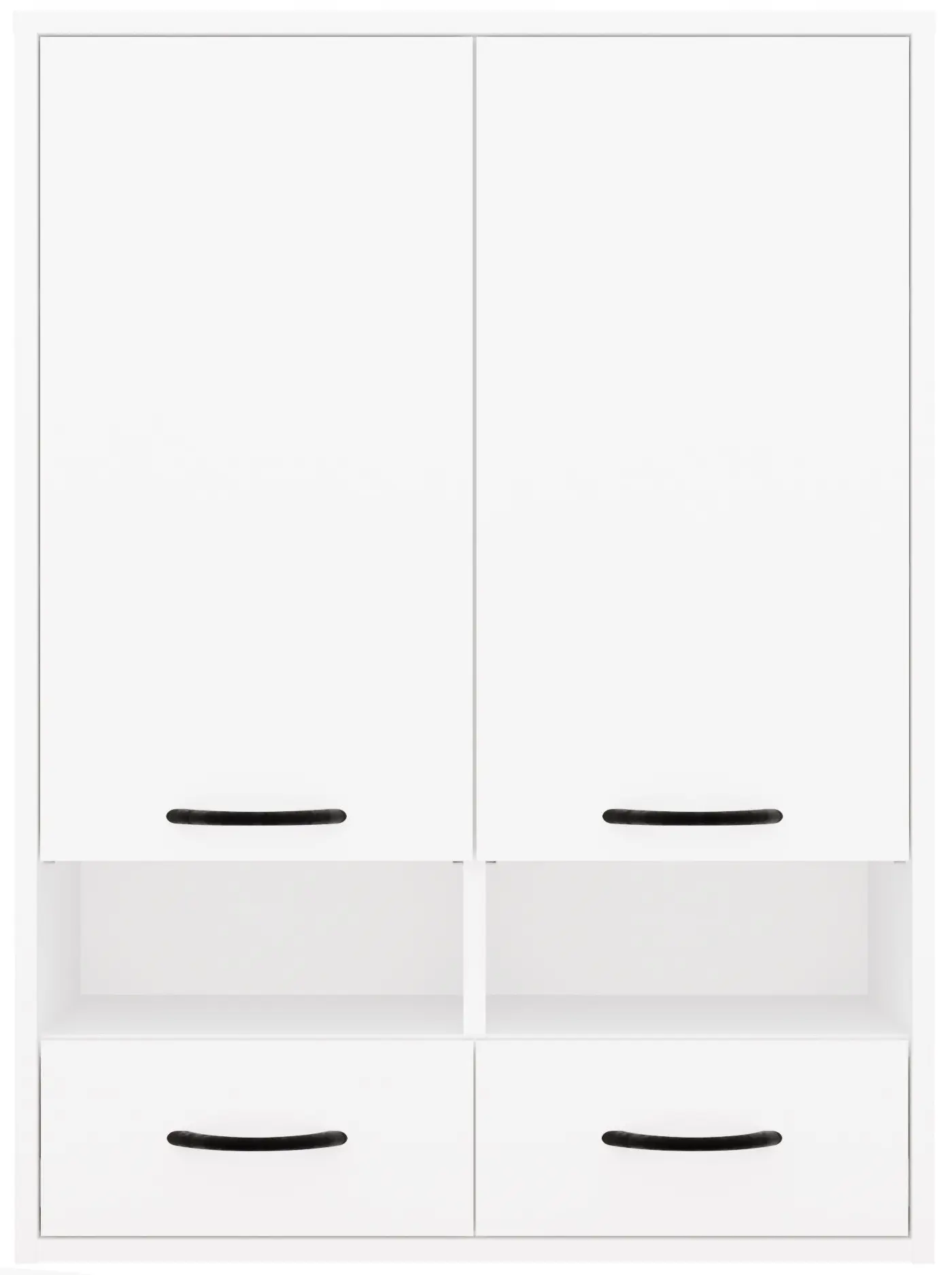 Шкафчик подвесной TopEshop Nina W2D2P2S (White) - 3