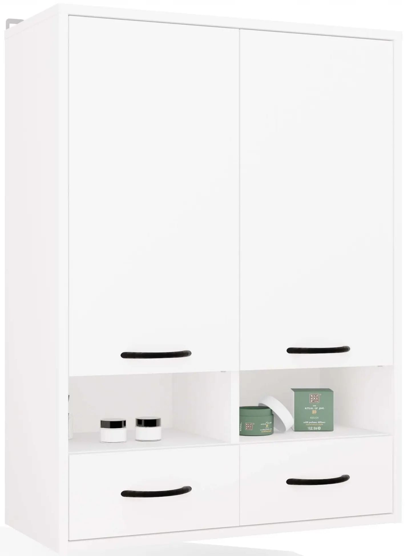 Шкафчик подвесной TopEshop Nina W2D2P2S (White) - 4