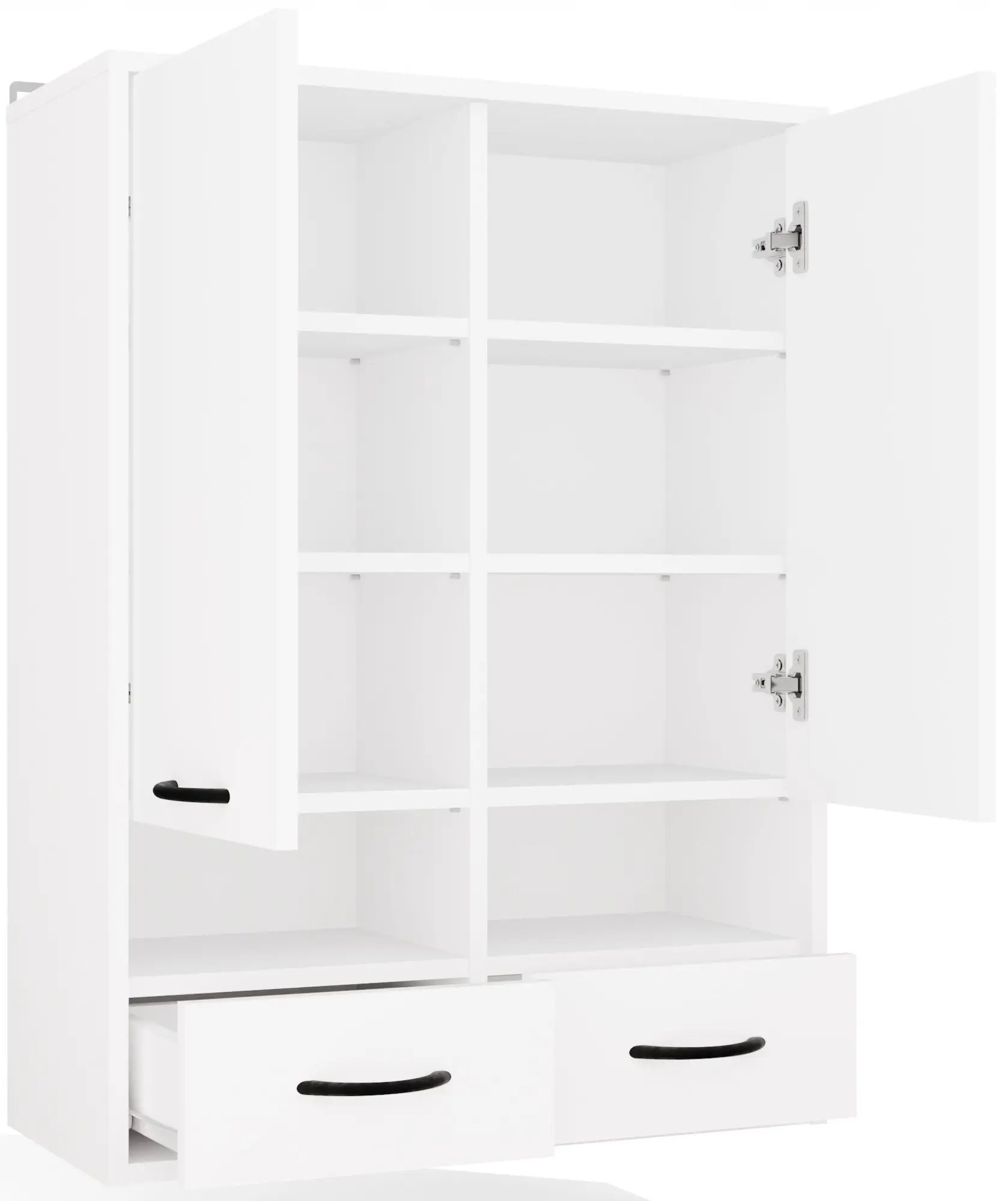 Шкафчик подвесной TopEshop Nina W2D2P2S (White) - 5