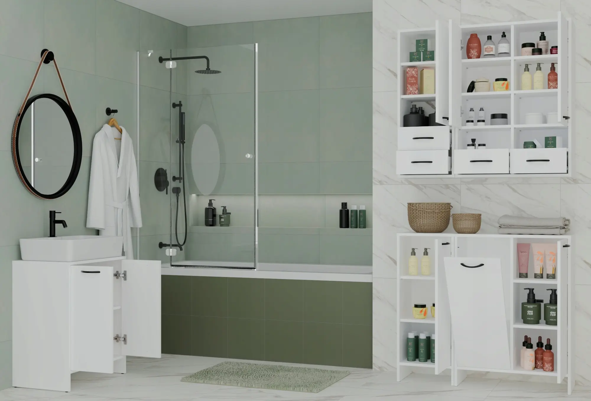 Dulap TopEshop Nina 1D (White) - 3