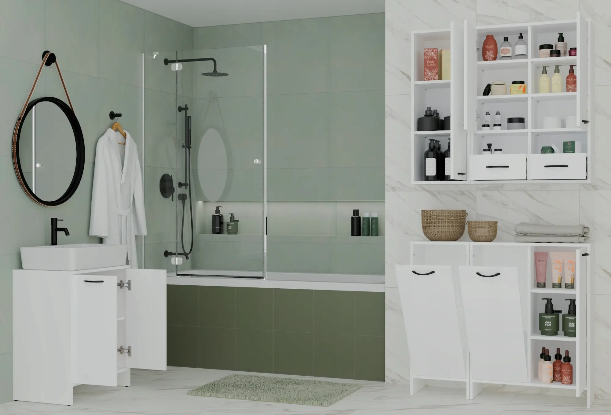 Dulap TopEshop Nina 1K (White) - 3