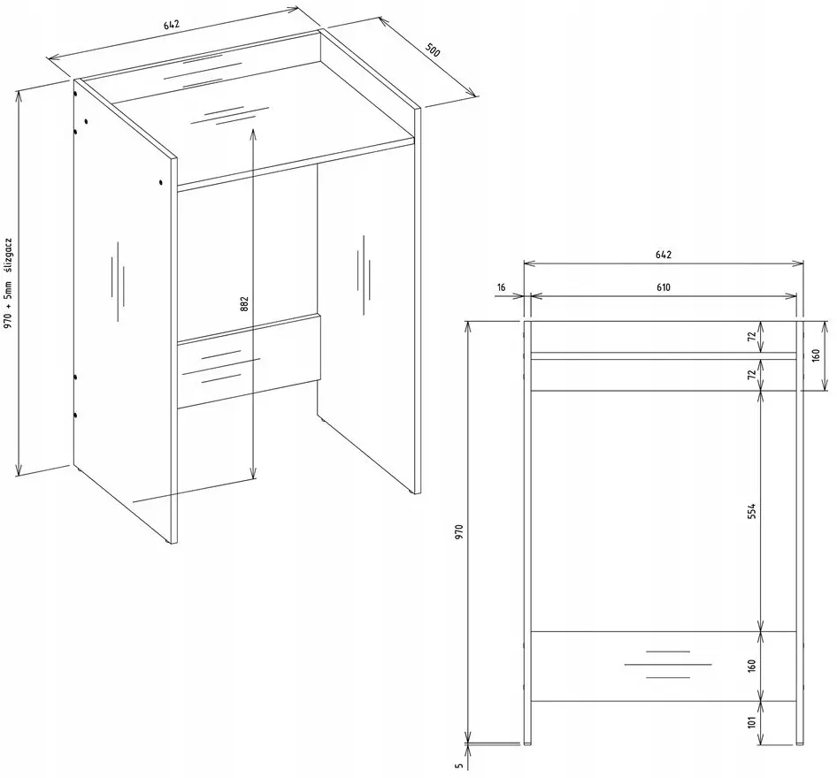 Carcasa masina de spalat TopEshop Pola NP (Cashmere) - 6