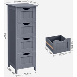 Comoda Vasagle LHC040G01 (Grey) Thumb