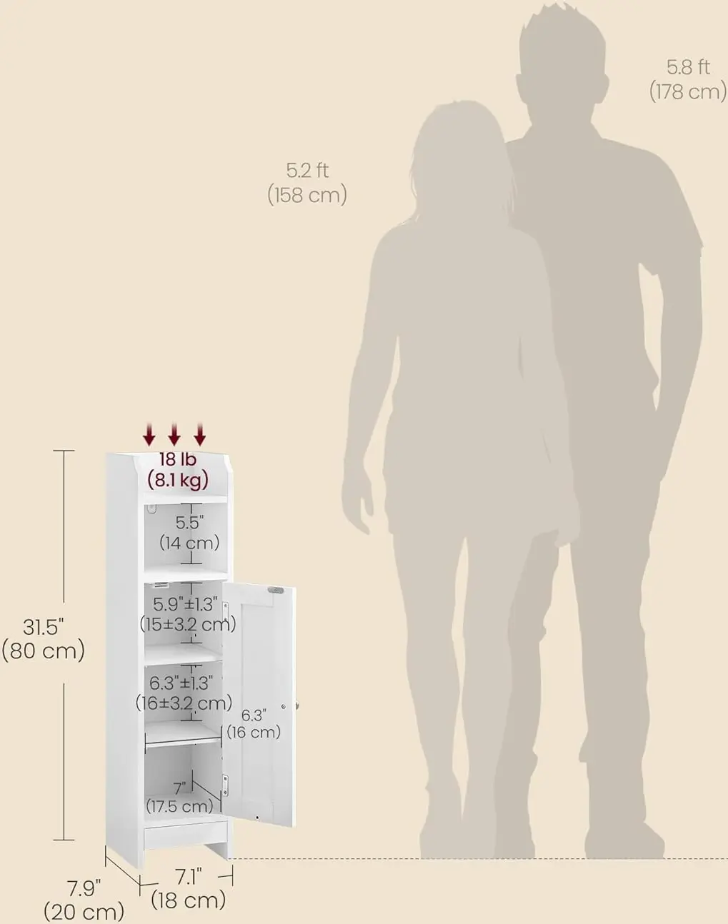 Tumba Vasagle BBC310W01 (White) - 6