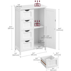 Tumba Vasagle LHC41W (White) Thumb