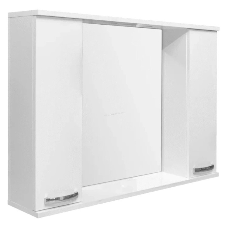 Шкаф с зеркалом Vasto Furniture Agat 1000mm (White)