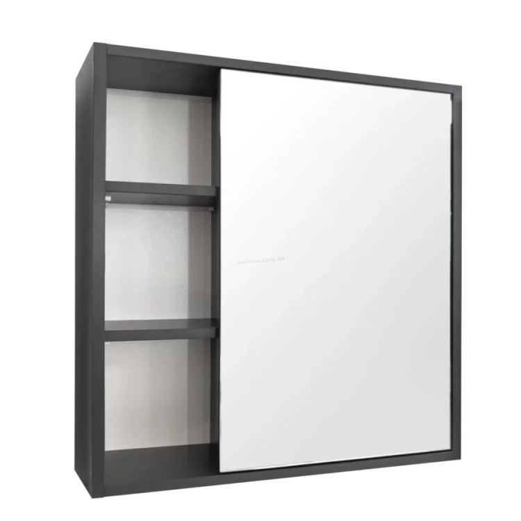 Шкаф с зеркалом Vasto Furniture Alicante 700mm (Anthracite)