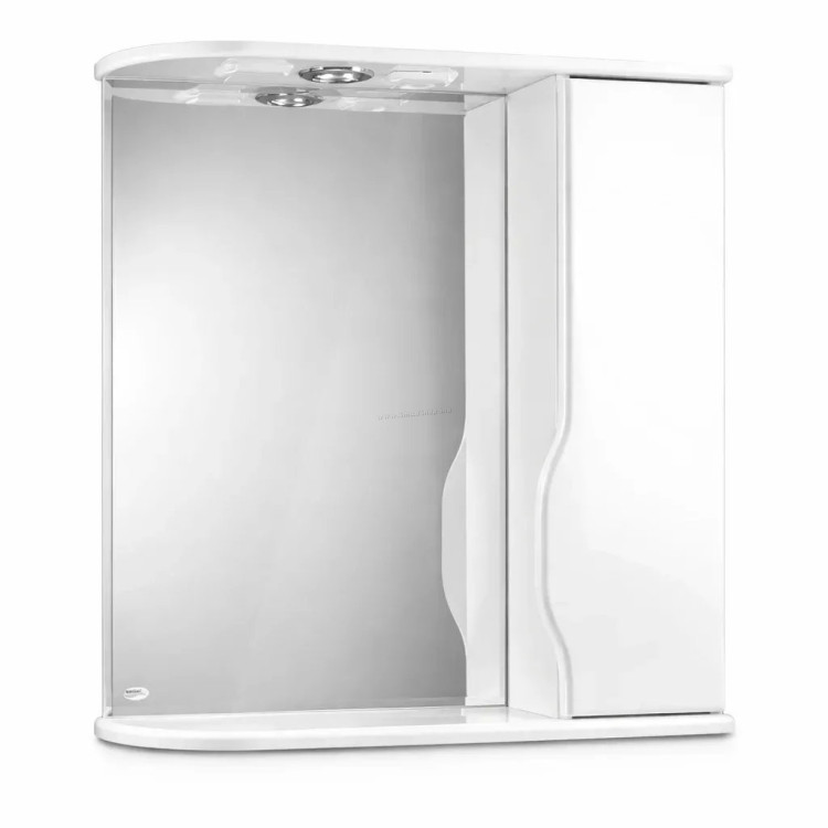 Шкаф с зеркалом Vasto Furniture Print 600mm (White)