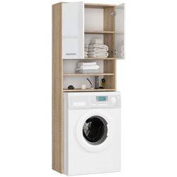 Dulap Akord Fin 2D (Sonoma Oak/White Gloss) Thumb