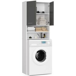 Dulap Akord Fin 2D (White/Graphite Gray) Thumb