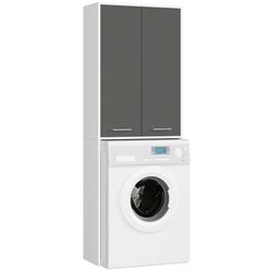 Dulap Akord Fin 180 2D (White/Graphite Grey) Thumb