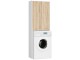 Dulap Akord Fin 180 2D (White/Sonoma Oak)