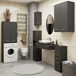 Шкаф Akord Fin 180 (Graphite Grey) Thumb