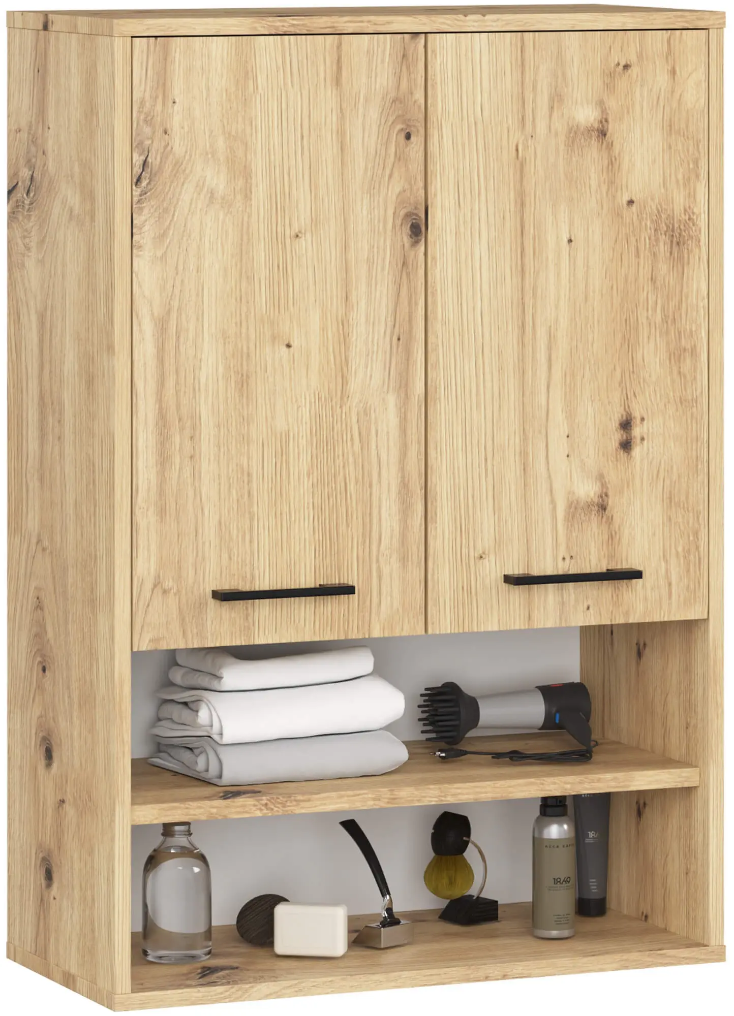 Шкафчик подвесной Akord Fin H934 W64 2D 1P (Artisan Oak)