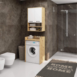 Шкафчик подвесной Akord Fin H934 W64 2D 1P (Artisan Oak/White) Thumb