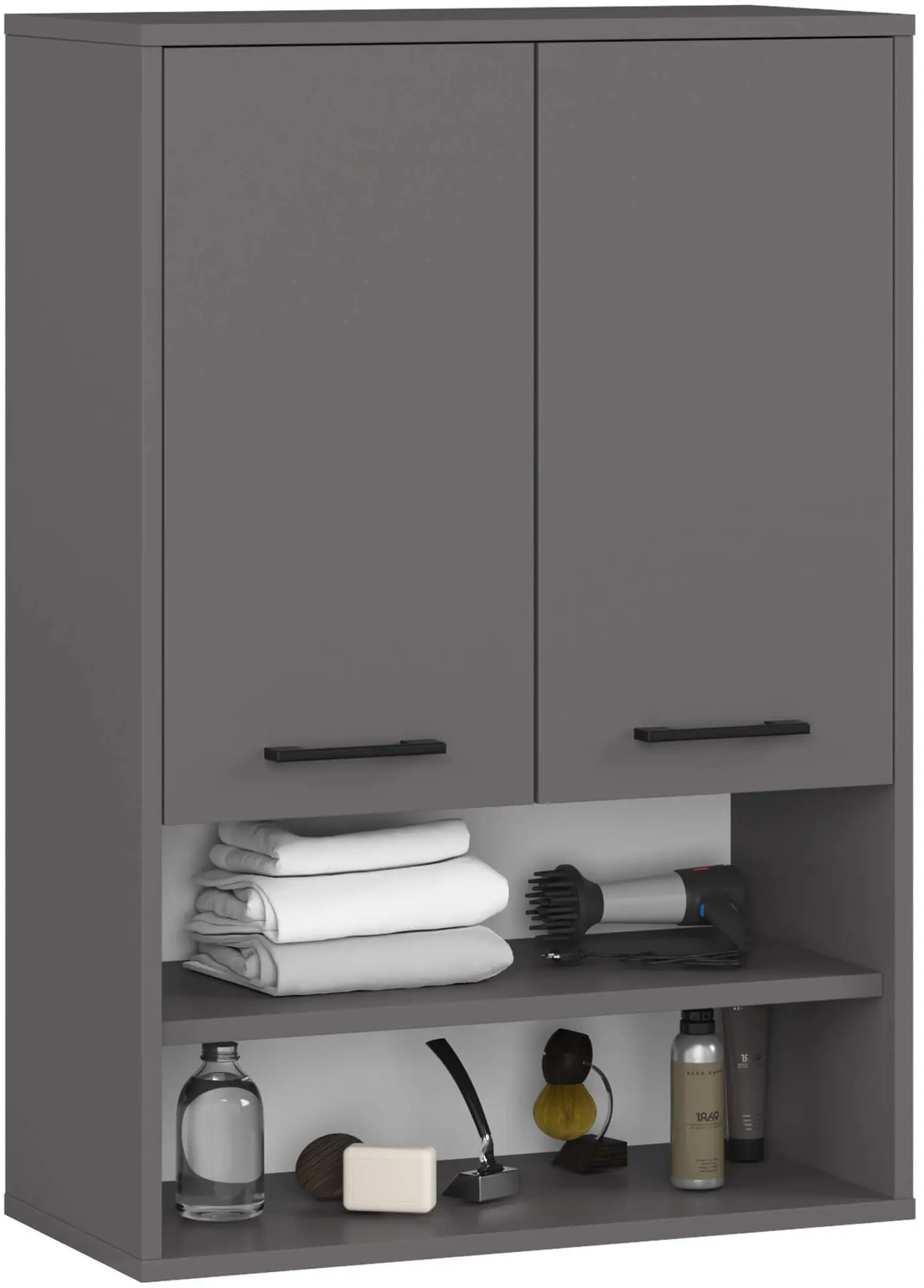 Dulap suspendat Akord Fin H934 W64 2D 1P (Graphite Grey)