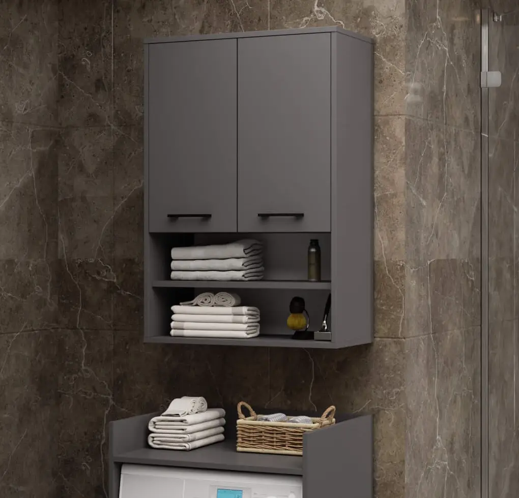 Dulap suspendat Akord Fin H934 W64 2D 1P (Graphite Grey)