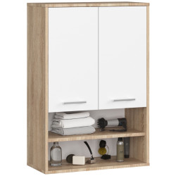 Dulap suspendat Akord Fin H934 W64 2D 1P (Sonoma Oak/White) Thumb