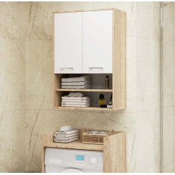 Dulap suspendat Akord Fin H934 W64 2D 1P (Sonoma Oak/White)