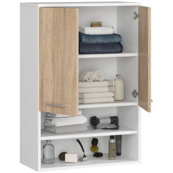 Dulap suspendat Akord Fin H934 W64 2D 1P (White/Sonoma Oak) Thumb