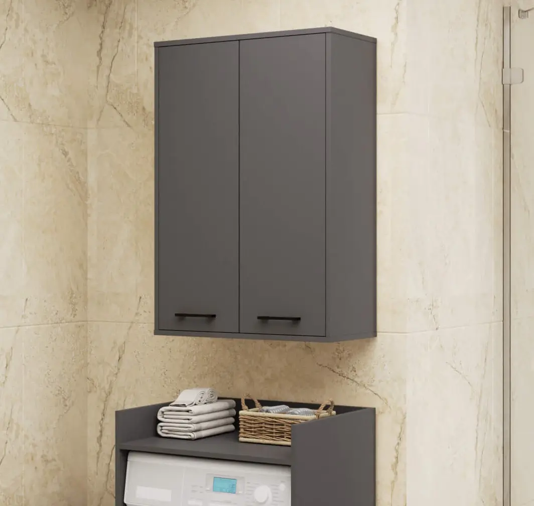 Dulap suspendat Akord Fin H934 W64 2D (Graphite Grey)