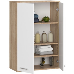 Шкафчик подвесной Akord Fin H934 W64 2D (Sonoma Oak/White) Thumb