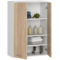 Dulap suspendat Akord Fin H934 W64 2D (White/Sonoma Oak) Thumb