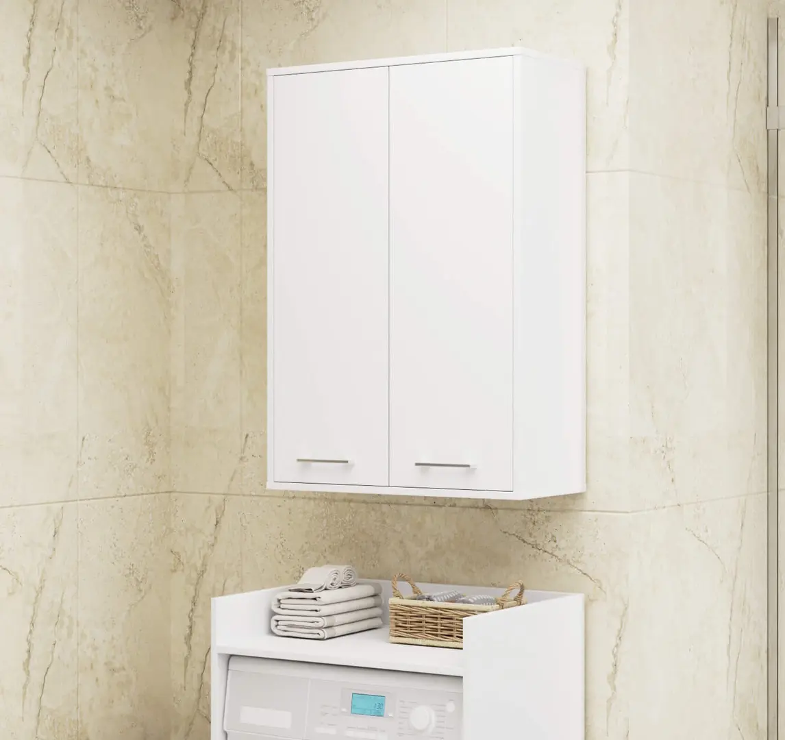 Шкафчик подвесной Akord Fin H934 W64 2D (White)