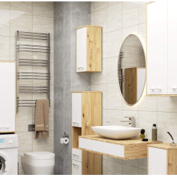 Dulap suspendat Akord Fin W30 1D (Artisan Oak/White) Thumb