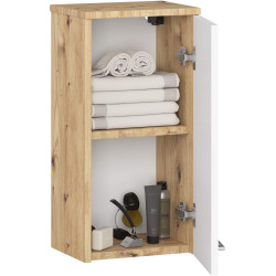 Dulap suspendat Akord Fin W30 1D (Artisan Oak/White) Thumb