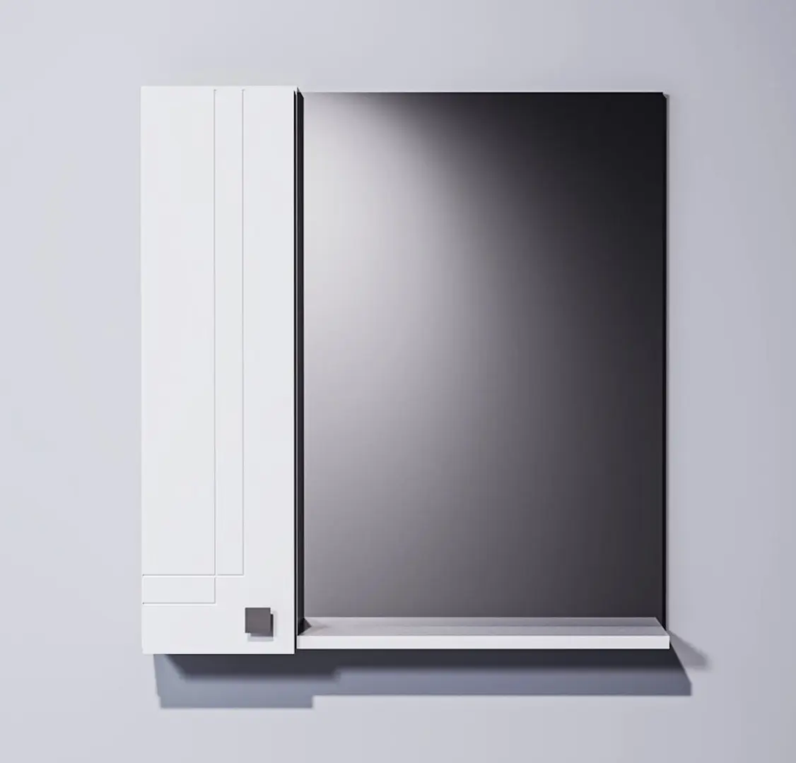 Dulap cu oglinda Supraten Gasconi 75 Left (White)