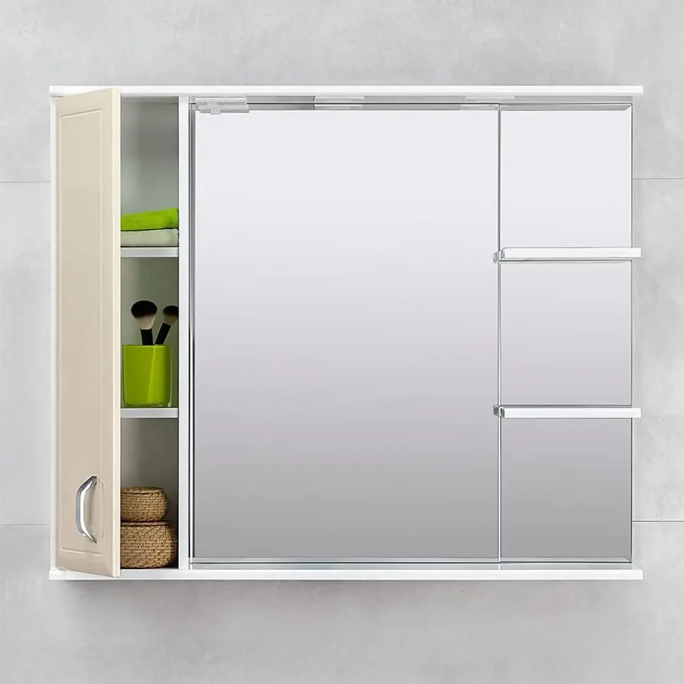 Dulap cu oglinda Bayro Allure 1000x750 Left (Beige) - 3