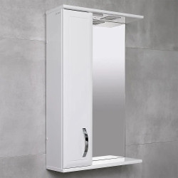 Шкаф с зеркалом Bayro Allure 550x750 Left (White) Thumb